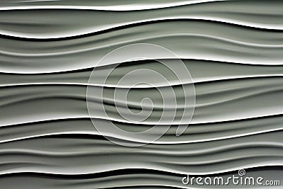 Wavy lines in white and gray Stock Photo