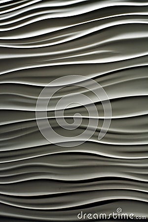 Wavy lines in white and gray Stock Photo