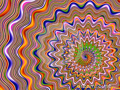 Spiral waves and colourful Stock Photo