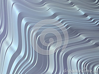 Wavy metallic abstract background Stock Photo