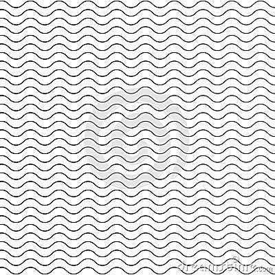 Wavy pattern seamless thin lines waves texture background Stock Photo