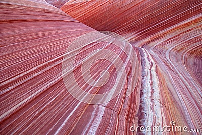 Wavy Rock Formation Stock Photo