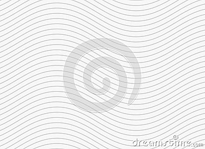 Wavy smooth lines pattern background Vector Illustration