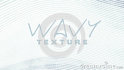 Wavy texture with undulate lines. Simple vector graphics Vector Illustration