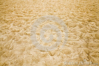 wavy uneven structure of sand Stock Photo