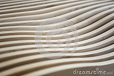 Wavy Wooden Surface Stock Photo