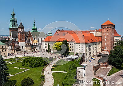 Wawel Castle Krakow Stock Photo