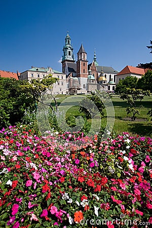 Wawel Castle in Krakow, Poland Stock Photo