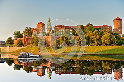 Wawel Royal Castle in Cracow Stock Photo