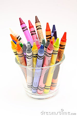 Wax crayon Stock Photo