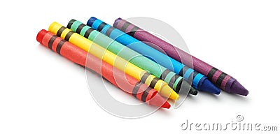 Wax crayons Stock Photo