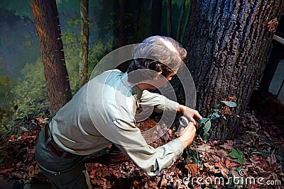 A wax figure on display Editorial Stock Photo