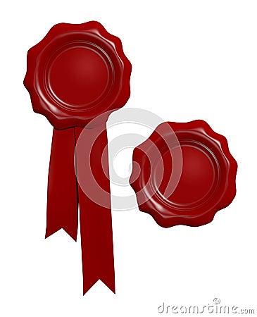 Wax seal Stock Photo