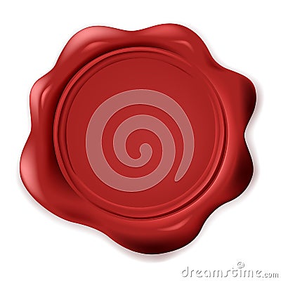 Wax seal Vector Illustration