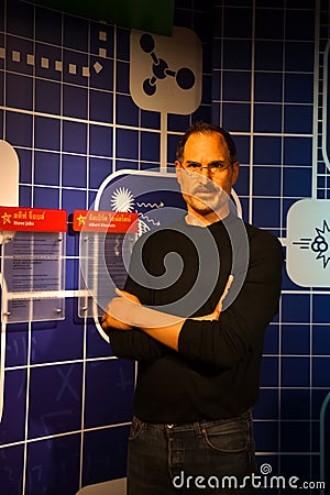 A waxwork of Steve Jobs at Madame Tussauds wax museum Editorial Stock Photo