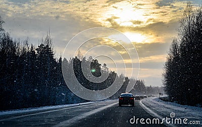 On the way to Ekaterinburg Stock Photo