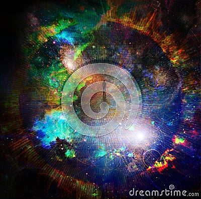 The way to Eternity. Spiritual composition Stock Photo