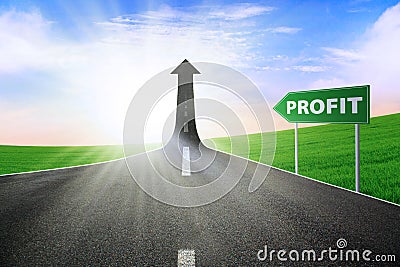 The way to improve profit Stock Photo