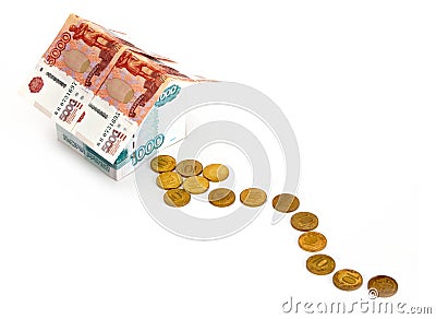 Way to money house Stock Photo