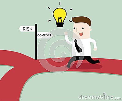 The way to success concept Vector Illustration