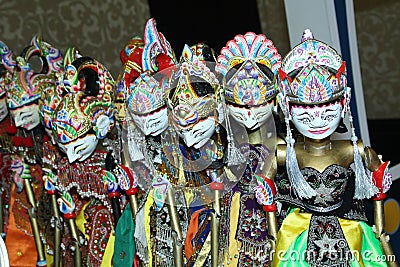 Wayang Golek Indonesia Stock Photo