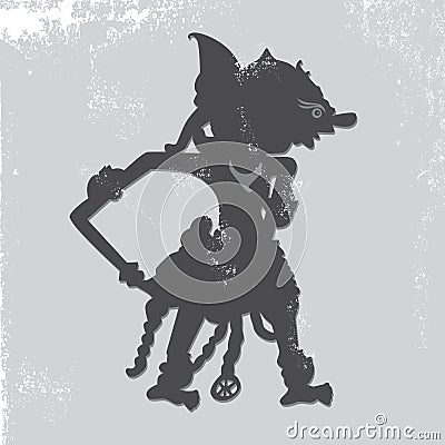 Wayang indonesia puppet Vector Illustration