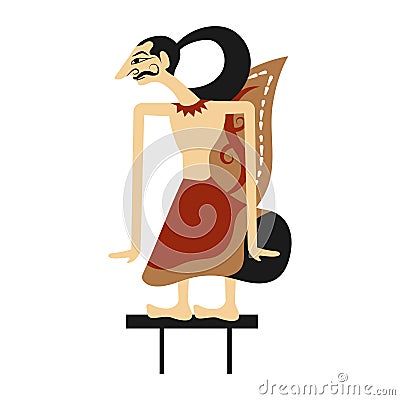 wayang kulit figure Vector Illustration