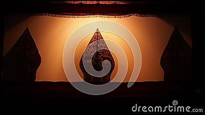 Wayang Kulit Puppet, Indonesia Editorial Stock Photo