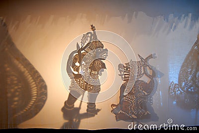 Wayang kulit Editorial Stock Photo