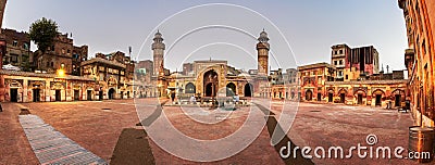 Wazir Khan Mosque Courtyard Lahore Pakistan Editorial Stock Photo