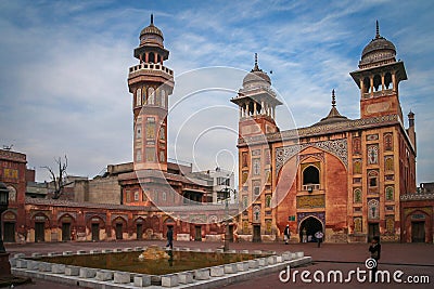 Wazir Khan Mosque Lahore, Pakistan Editorial Stock Photo