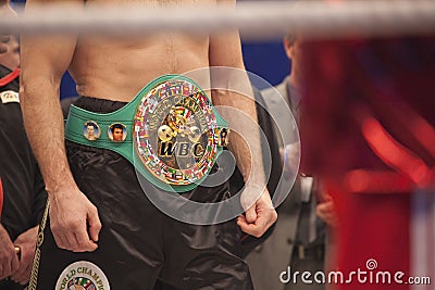 WBC Belt on Vitali Klitschko Editorial Stock Photo