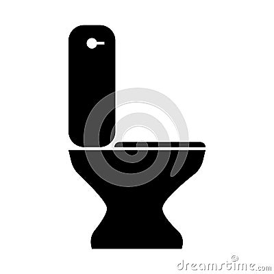 WC icon, bathroom toilet icon vector. Vector Illustration