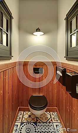 WC in mexican restaurant Stock Photo