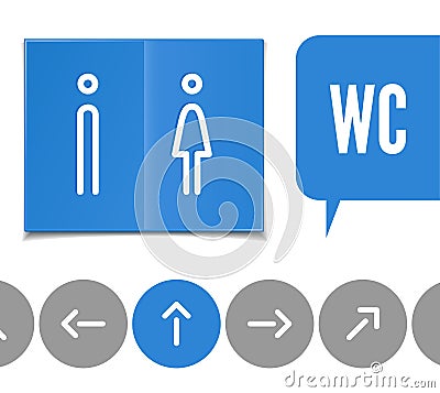 Wc pictogram Vector Illustration