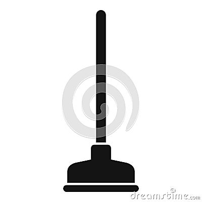 Wc sucker icon simple vector. Toilet restroom Vector Illustration