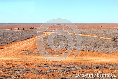 4wd roads Nullarbor Plain, Australia Stock Photo
