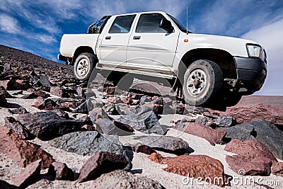 4WD vehicle Stock Photo