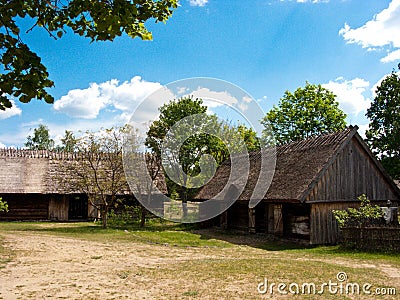 Wdzydze Kiszewskie Oper Air museum, Poland Stock Photo