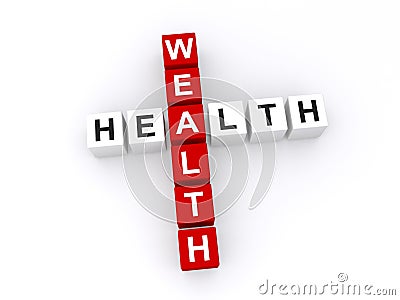 Wealth and health concept Stock Photo