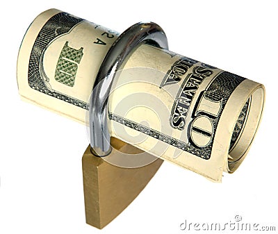 Wealth locked in Stock Photo