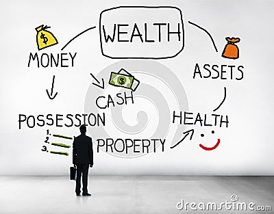 Wealth Money Possession Investment Growth Concept Stock Photo