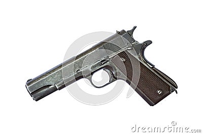Weapon automatic pistol Stock Photo