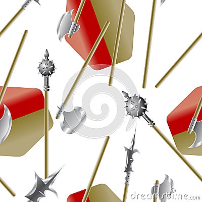 Weapon collection Vector Illustration