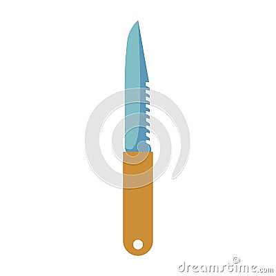 Weapon military knife vector illustration crime blade. Isolated military dagger sharp steel symbol. Black weapon knife army handle Vector Illustration