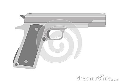 Weapon series vintage wild west army handgun military pistol gun vector. Vector Illustration