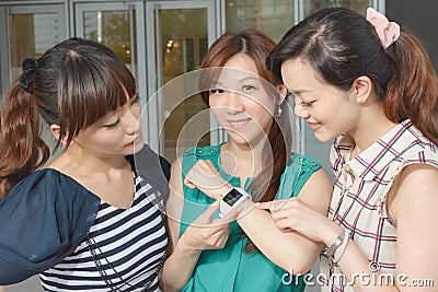 Wearable watch Stock Photo