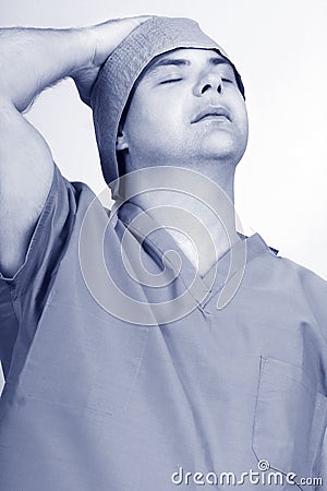 Weary shiftworker Stock Photo