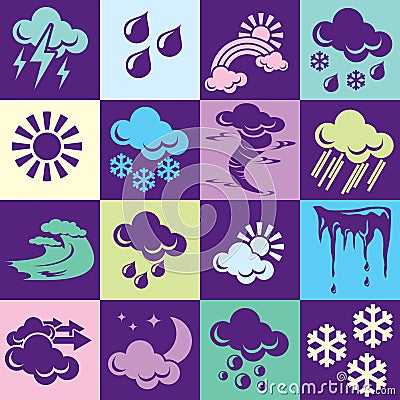 Weather background Vector Illustration