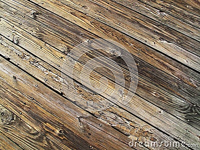 A Weather Beaten Aged Jetty Stock Photo